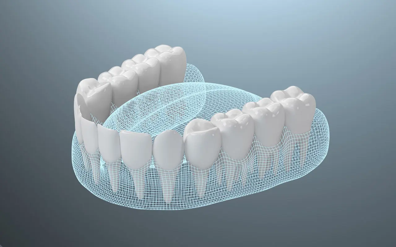 Healthy Teeth, teeth treatment, 3d rendering.